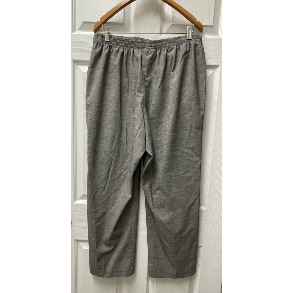 Vintage Alfred Dunner Women's Size 16 Pull On Pants Houndstooth Elastic Waist - Picture 4 of 12